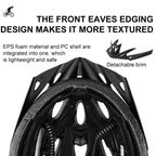 Casco de bicicleta para hombre y mujer, cascos de seguridad ajustables para ciclismo, ala extraíble transpirable para bicicleta de montaña y carretera, casco con capa amortiguadora EPS