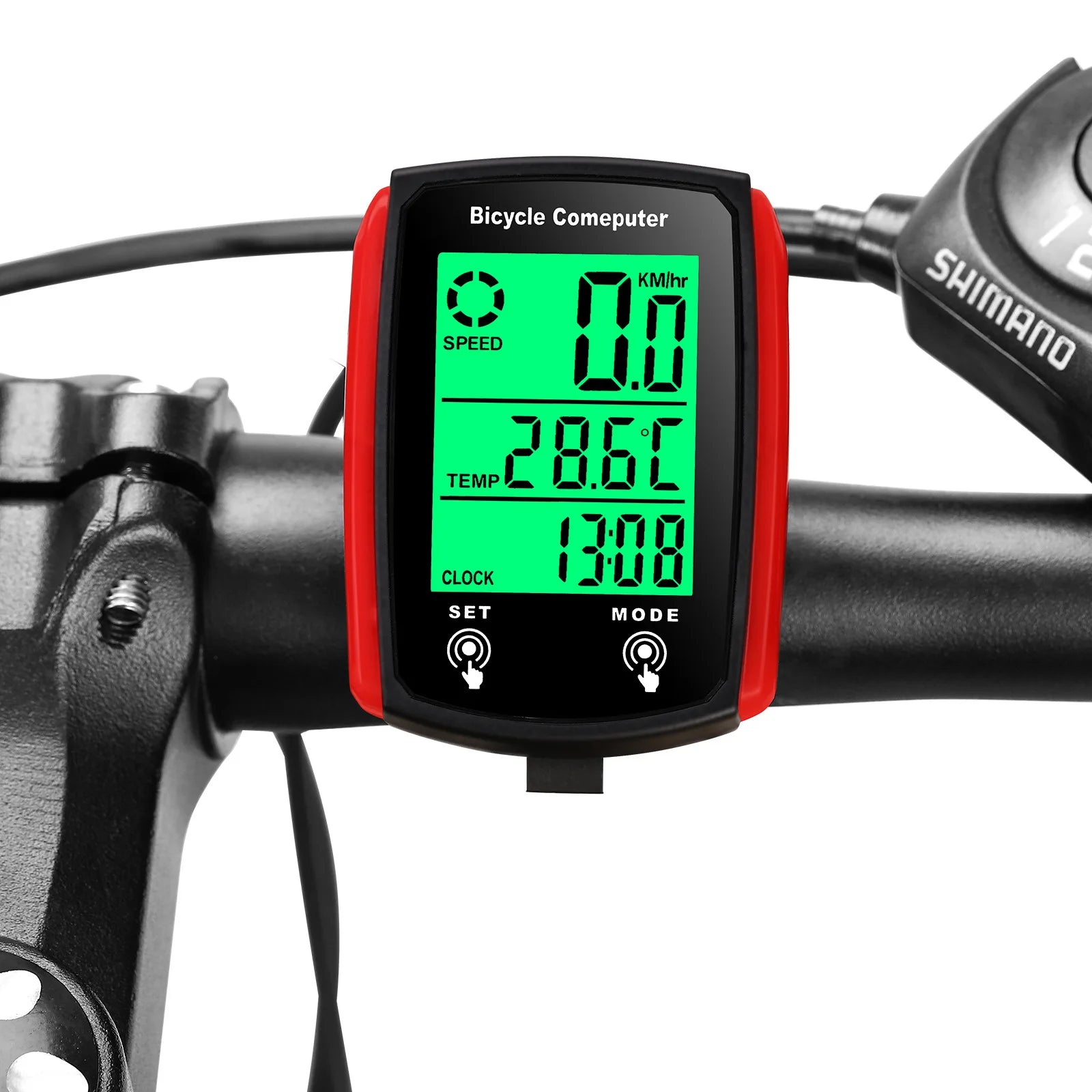 Velocímetro para bicicleta, odómetro, pantalla LCD, velocímetro de ciclismo con cable, velocímetro para bicicleta de montaña, accesorios para bicicleta