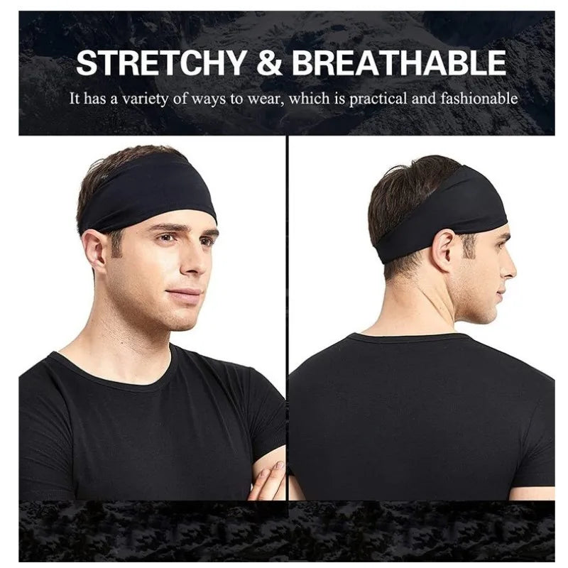 Diadema deportiva para hombre y mujer, banda elástica para el sudor para gimnasio, Fitness, correr, Yoga, diadema, bandas para el cabello absorbentes transpirables de secado rápido