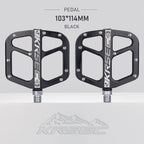 Pedales de bicicleta Pedal de bicicleta de montaña Pedal plano de plataforma de bicicleta ligera de 9/16 pulgadas para BMX MTB bicicleta de carretera para adultos
