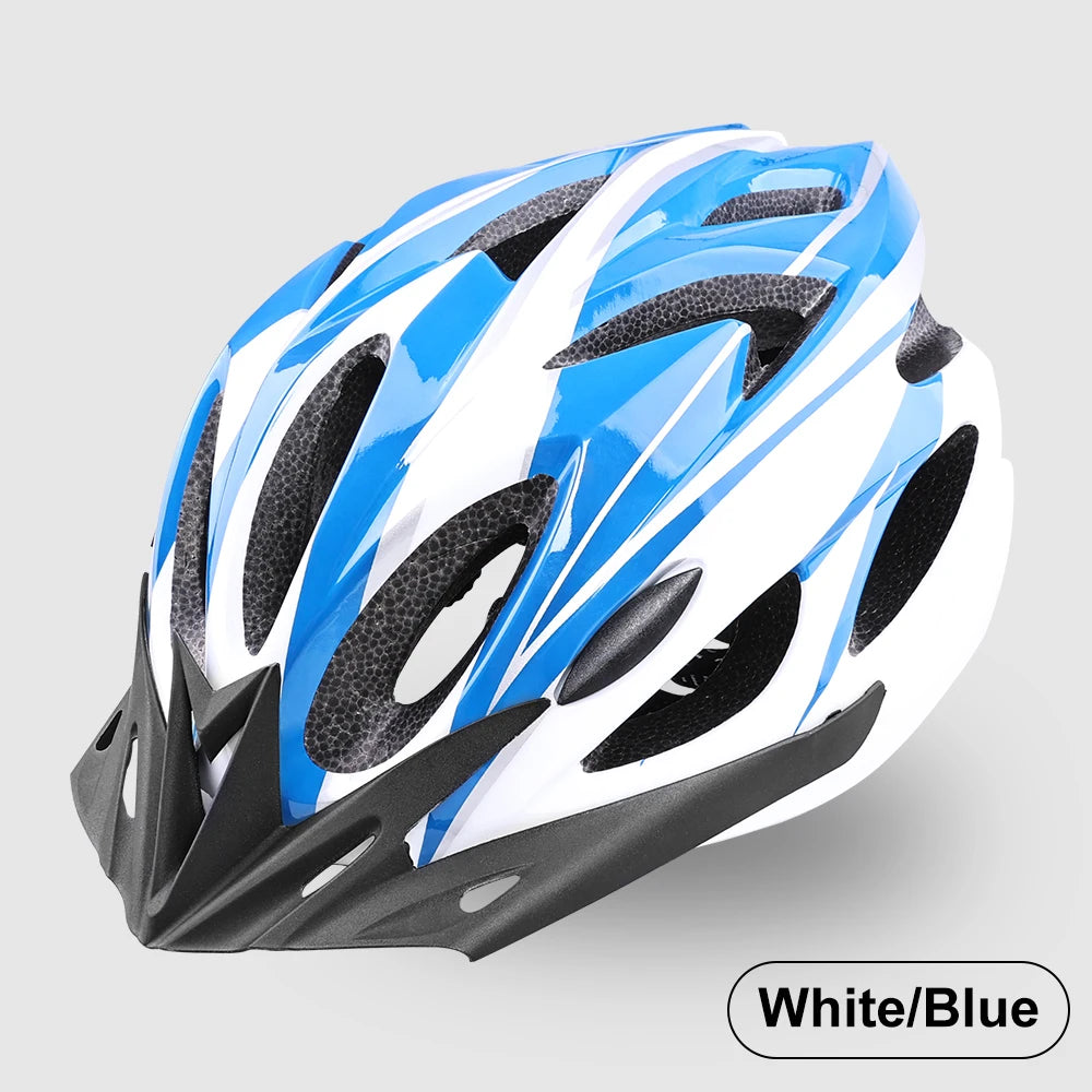 Casco de bicicleta para hombre y mujer, cascos de seguridad ajustables para ciclismo, ala extraíble transpirable para bicicleta de montaña y carretera, casco con capa amortiguadora EPS