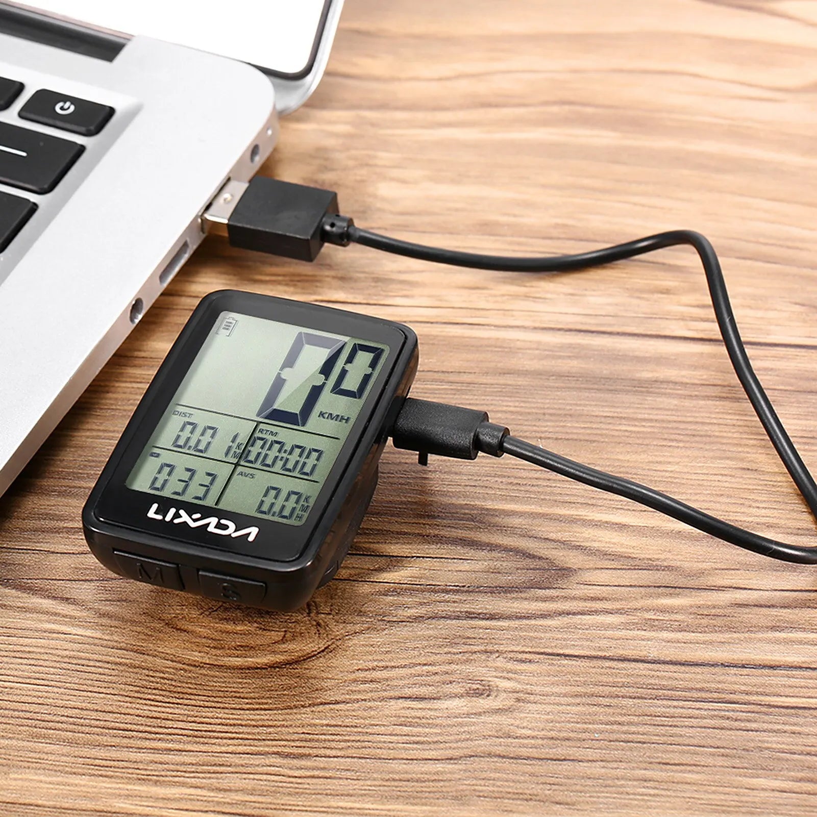 Velocímetro de bicicleta Computadora de ciclismo inalámbrica recargable por USB  Odómetro velocímetro de bicicleta de 11 funciones