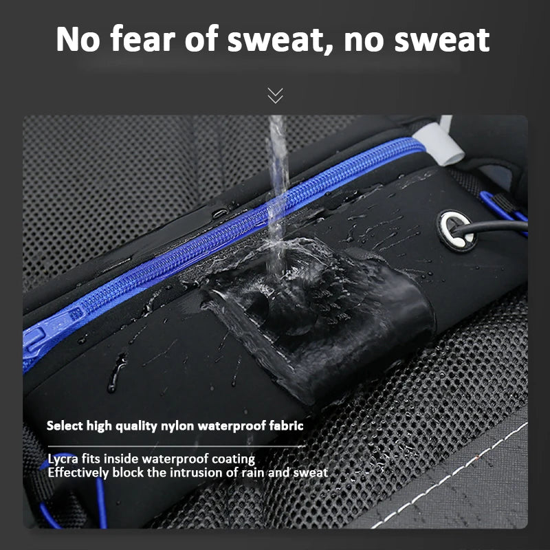 Riñonera para correr y rastreo de maratón para teléfono, botella de agua, riñonera deportiva para Fitness, cinturón para correr con dos bolsillos, riñonera para hombres y mujeres