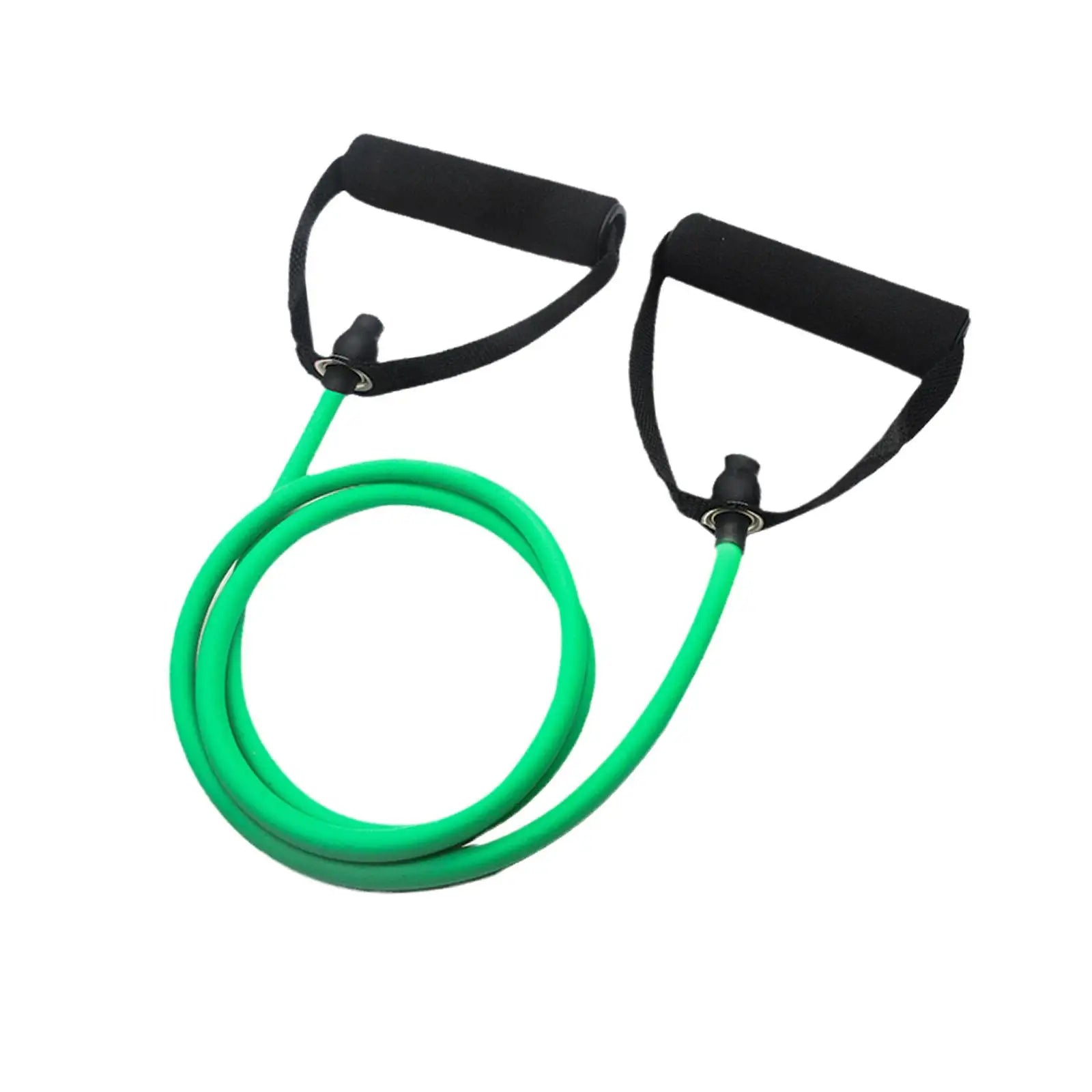 Bandas de resistencia de 5 niveles con asas para Yoga, cuerda de tracción elástica para ejercicio físico, banda de tubo para entrenamientos en casa, entrenamiento de fuerza D1z5