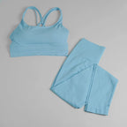 Nuevo Conjunto de traje deportivo para Pilates para mujer, ropa deportiva profesional que absorbe los golpes, sujetador para correr, traje de yoga, pecho de secado rápido