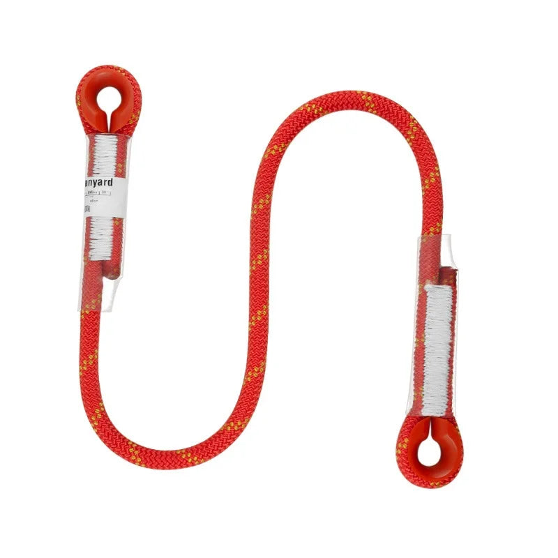 Cuerda para escalada en roca al aire libre, cuerda estática de 10,5mm, 20kN, protector de ojo a ojo, cordón precocido, eslinga, equipo de montañismo