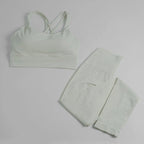 Nuevo Conjunto de traje deportivo para Pilates para mujer, ropa deportiva profesional que absorbe los golpes, sujetador para correr, traje de yoga, pecho de secado rápido