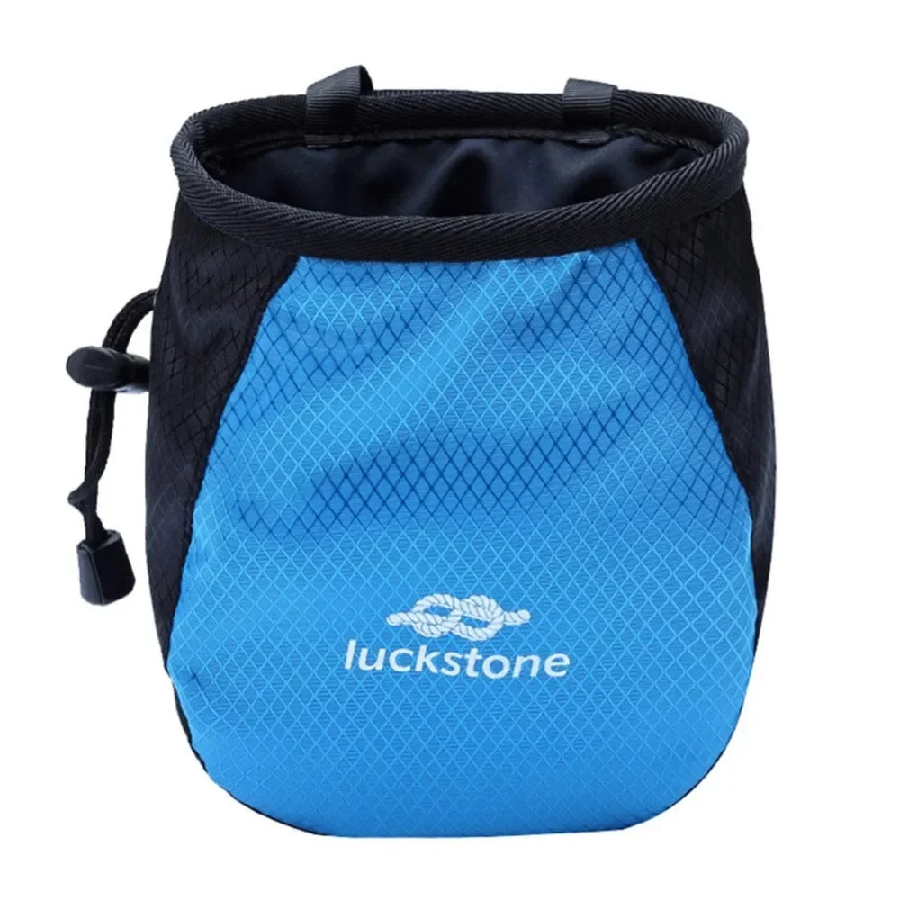 Bolsa de tiza impermeable para escalada y levantamiento de pesas, bolsa de polvo de magnesio con cinturón ajustable, bolsa de tiza para gimnasio de gran capacidad