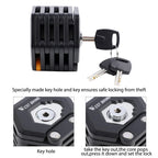 Candado plegable para bicicleta, candado de seguridad antirrobo de acero de aleación portátil, candado para bicicleta eléctrica, accesorios para bicicleta de montaña y carretera