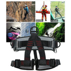 Arnés de escalada en roca para árboles, protección contra caídas, arnés resistente de 25kN para equipos de supervivencia, suministros de protección para exteriores