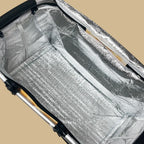 Cesta de Picnic con aislamiento de 19L, bolsa térmica plegable, mango de marco de aluminio, refrigerador para acampar, almacenamiento, transportador de comestibles, organizador con cremallera