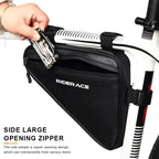 Bolsas impermeables para tubo de ciclismo, bolsa triangular para bicicleta de montaña y carretera de 1,5 l, bolsas delanteras para cuadro de ciclismo, herramientas de reparación, bolsa para bicicleta