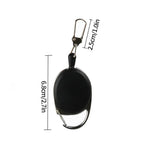 LLavero de cuerda de alambre retráctil para exteriores, mochila, llavero antipérdida con cuerda antirrobo de resorte, equipo de escalada para acampar