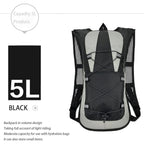 Paquete de hidratación, mochila de hidratación aislada o vejiga de agua y almacenamiento sin BPA de 2L, mochila de senderismo para correr, andar en bicicleta, acampar