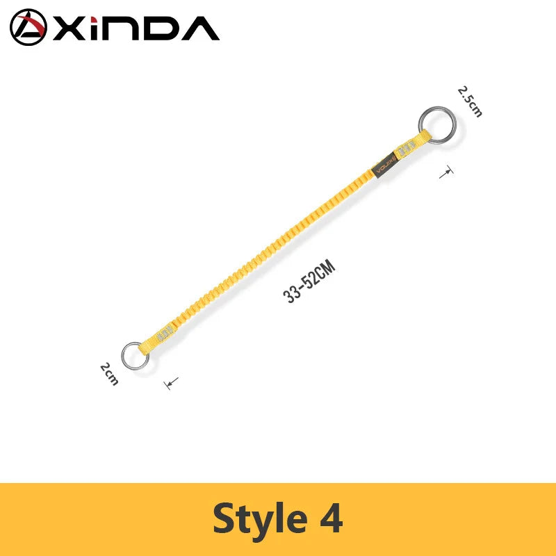 Xinda-cordón de herramienta de seguridad con gancho de mosquetón, cuerda de seguridad anticaída, accesorios de escalada para trabajo aéreo