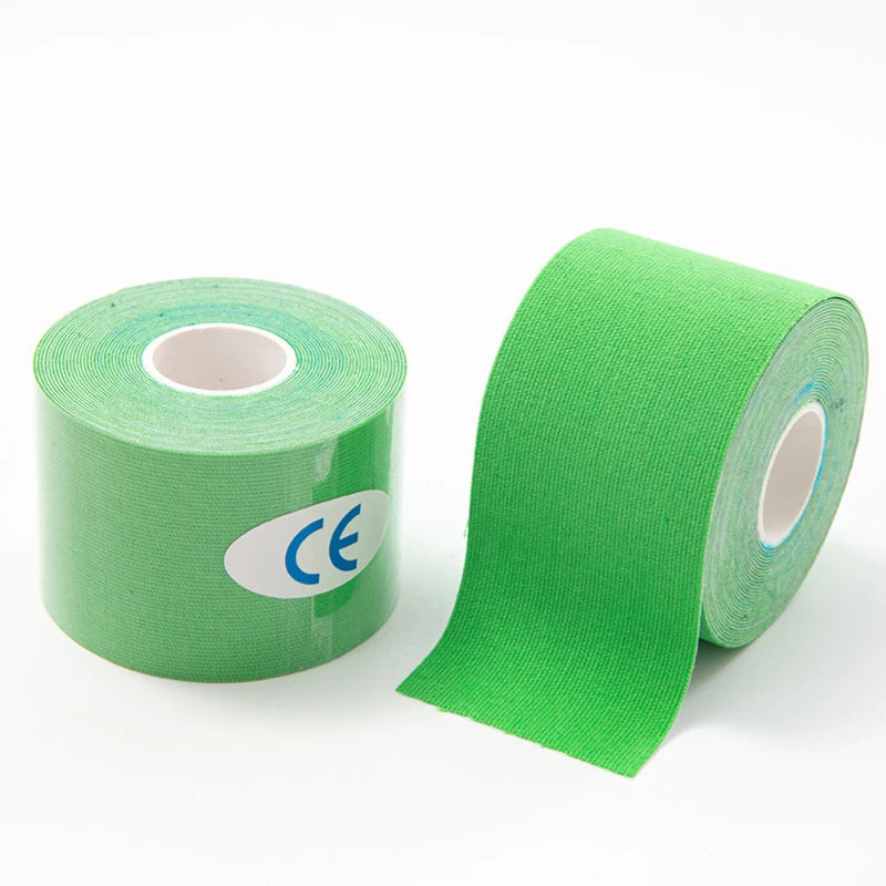 Cinta deportiva de kinesiología muscular, parche elástico para aliviar el dolor de rodilla, pegatinas de recuperación atlética, vendajes de Fitness, 5-10 cm