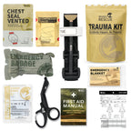 RHINO RESCUE Botiquín de primeros auxilios para traumatismos para configurar el kit de supervivencia Kit de emergencia al aire libre para acampar senderismo IFAK Kit de recarga