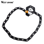 Candado plegable para bicicleta, candado de seguridad antirrobo de acero de aleación portátil, candado para bicicleta eléctrica, accesorios para bicicleta de montaña y carretera