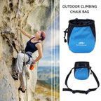Bolsa de tiza impermeable para escalada y levantamiento de pesas, bolsa de polvo de magnesio con cinturón ajustable, bolsa de tiza para gimnasio de gran capacidad