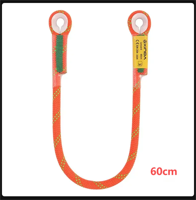 Escalada en roca al aire libre Prusik Loop cuerda precostada ojo a ojo cable de enganche de fricción resistente al calor