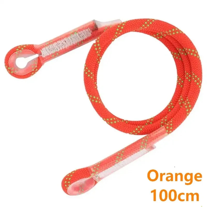 Cuerda para escalada en roca al aire libre, cuerda estática de 10,5mm, 20kN, protector de ojo a ojo, cordón precocido, eslinga, equipo de montañismo