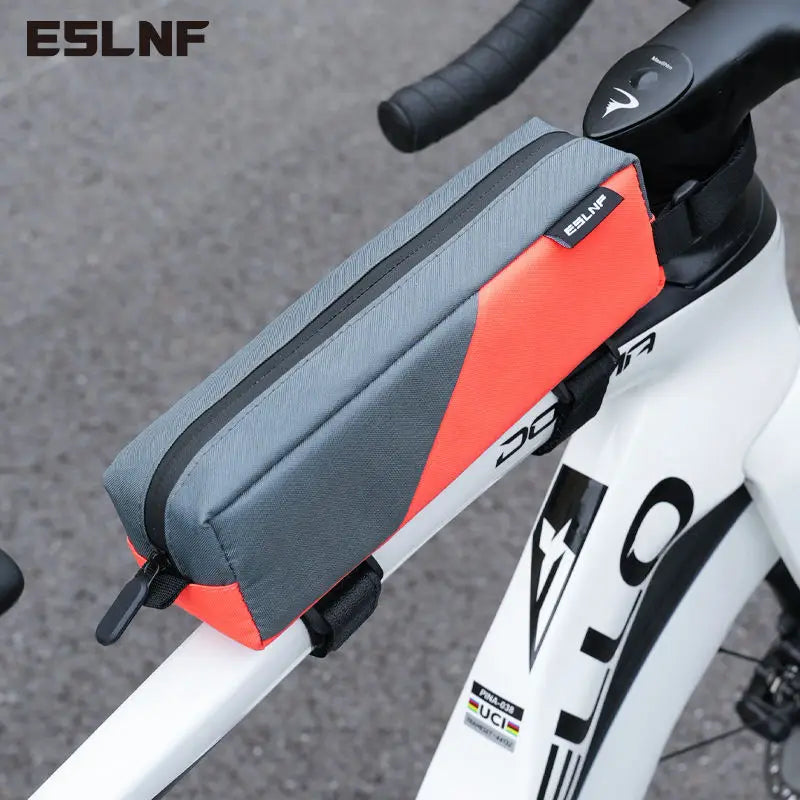 Bolsa para tubo superior de bicicleta, bolsa ligera y estable para cuadro de bicicleta de montaña y carretera
