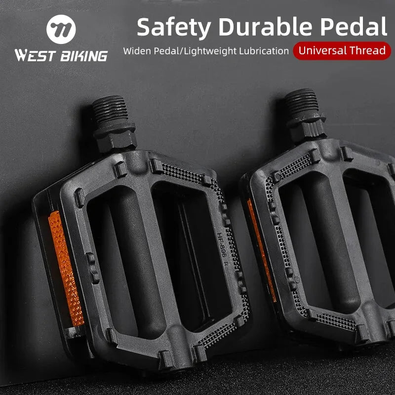 Pedales de bicicleta ultraligeros, Pedal de carretera MTB, accesorios para bicicleta de montaña, plataforma de pie antideslizante, pedales universales estándar de 9''16