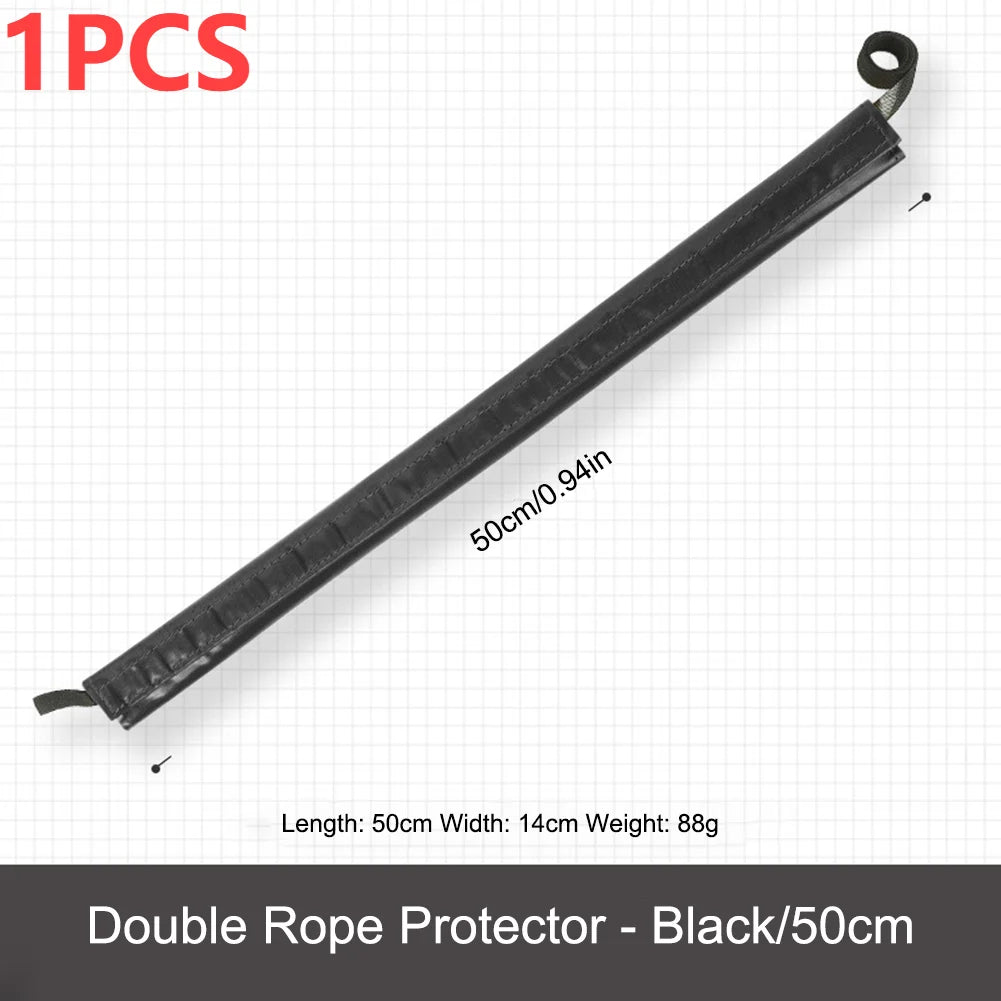 Ccubierta protectora de cuerda de escalada Protector de cuerda de escalada en roca de PVC ligero equipo de rappel antidesgaste
