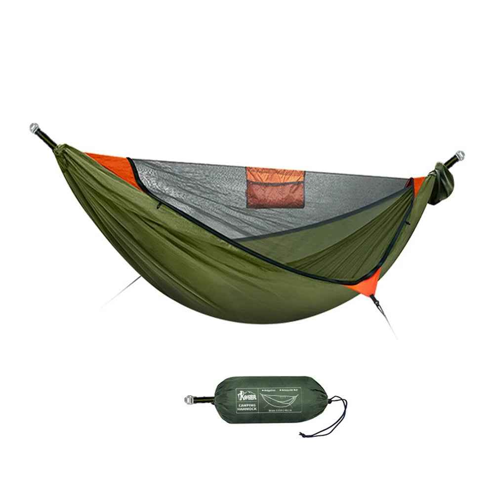 Hamaca para acampar con mosquitera, toldo portátil para jardín al aire libre, tienda, dosel para dormir, hamacas colgantes, columpio para caminata por la naturaleza