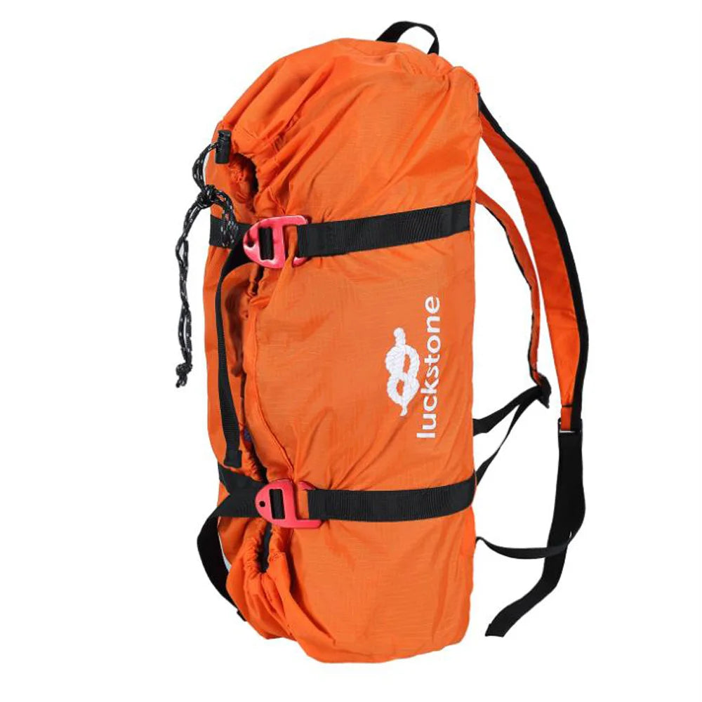 Bolsa de cuerda para escalada en roca, bolsa de transporte de cordón, mochila de hombro para senderismo, mochila impermeable portátil plegable, estera de suelo