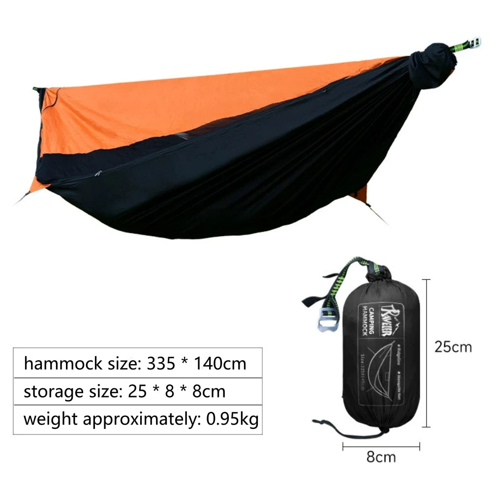 Hamaca para acampar con mosquitera, toldo portátil para jardín al aire libre, tienda, dosel para dormir, hamacas colgantes, columpio para caminata por la naturaleza