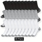 10/20/30 pares de calcetines clásicos para hombre, calcetines deportivos Unisex para correr, baloncesto, antideslizantes, calcetines transpirables para exteriores para hombre