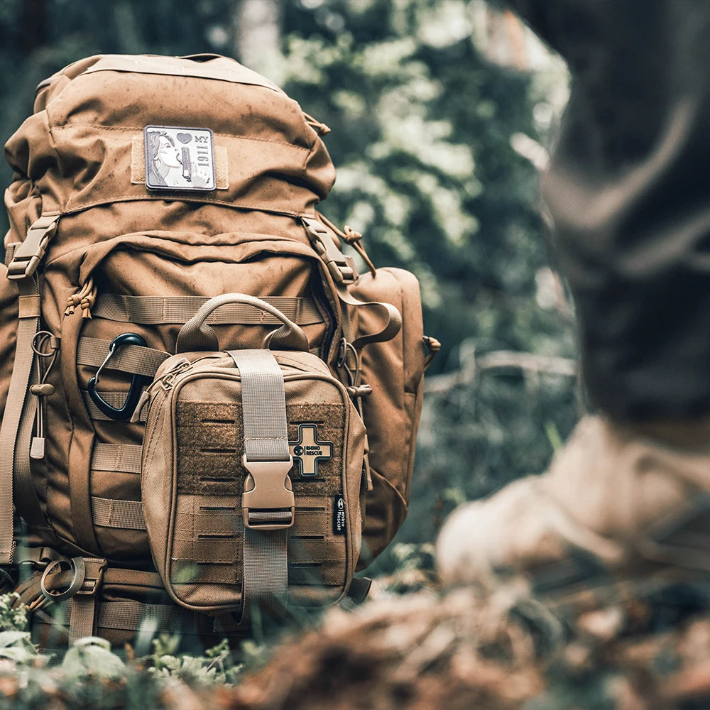 RHINO RESCUE-SE IFAK Botiquín de primeros auxilios para traumatismos, bolsa médica táctica para viajes en casa en coche, senderismo y acampada, equipo de supervivencia de emergencia