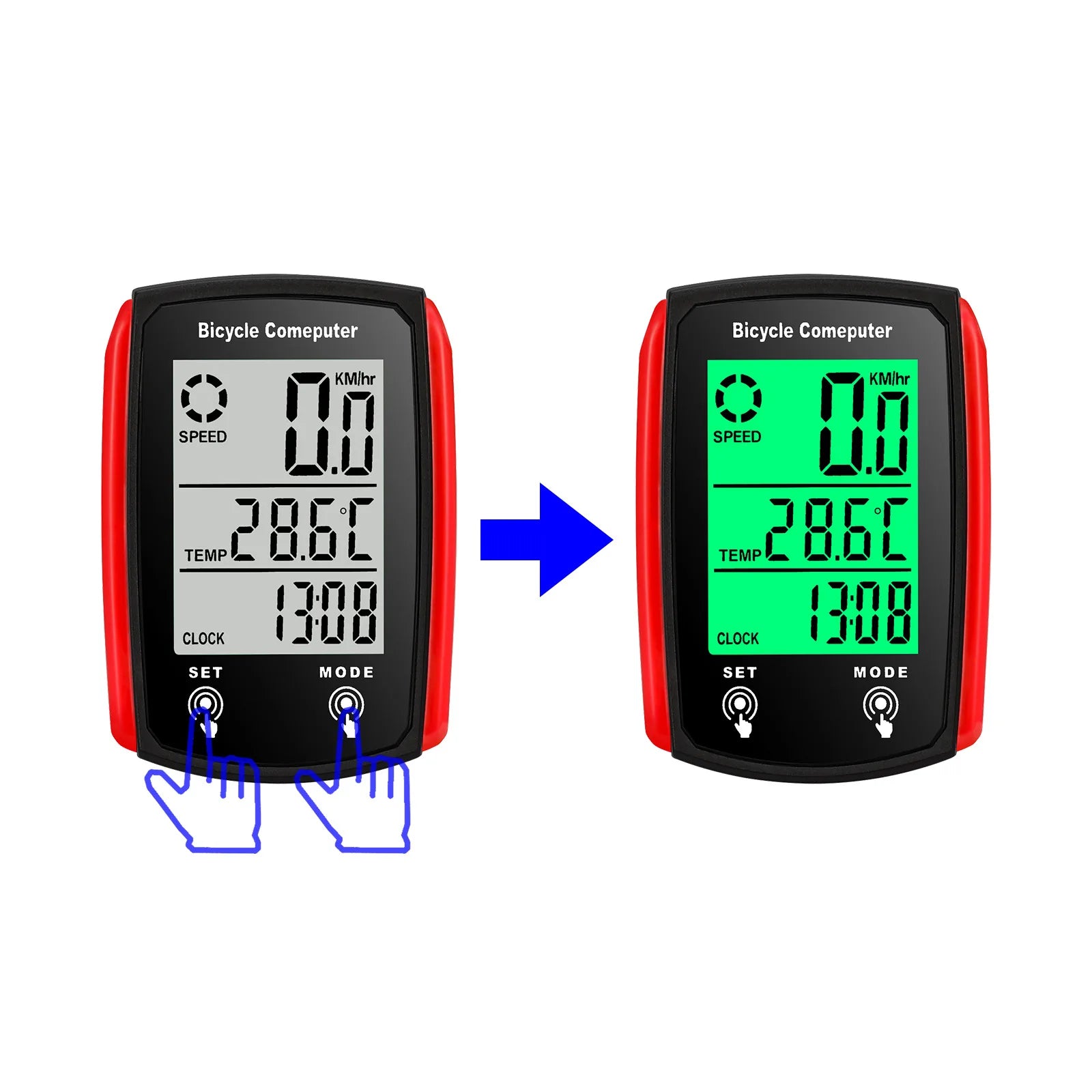 Velocímetro para bicicleta, odómetro, pantalla LCD, velocímetro de ciclismo con cable, velocímetro para bicicleta de montaña, accesorios para bicicleta