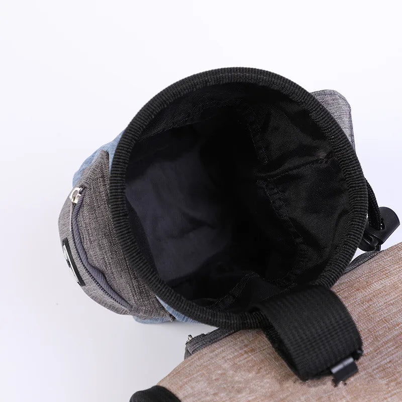 Bolsa de magnesia de escalada al aire libre, kit de entrenamiento de mascotas, bolsa de cintura de espeleología, paquete de tiza, bolsa de polvo de magnesio de poliéster impermeable