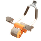 Soporte para codo, rueda Abdominal de rebote automático, entrenador de músculos abdominales con pantalla de mostrador, rueda de rodillo para ejercicio físico