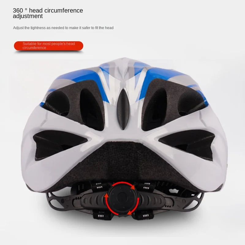 Nuevo casco de ciclismo con forro cómodo, ligero, hueco, para hombres y mujeres, seguridad de conducción ajustable, protección para la cabeza, bicicleta, casco MTB
