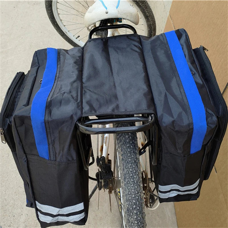 Portaequipajes trasero de doble cara para ciclismo, bolsa para maletero de camuflaje 2 en 1, asiento trasero para bicicleta de montaña y carretera, bolsa portaequipajes para bicicleta