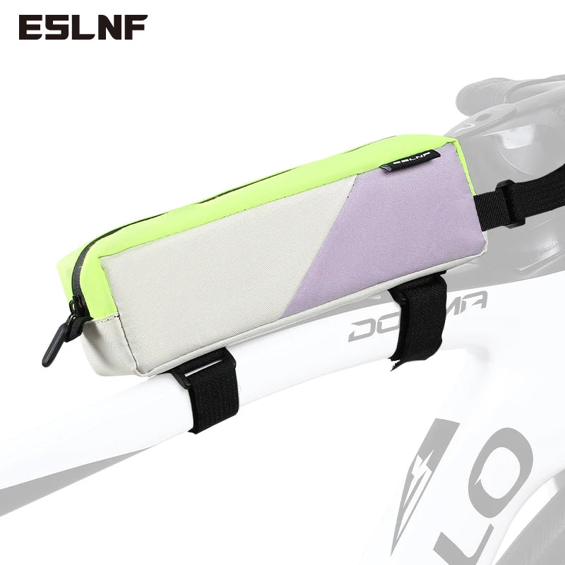 Bolsa para tubo superior de bicicleta, bolsa ligera y estable para cuadro de bicicleta de montaña y carretera