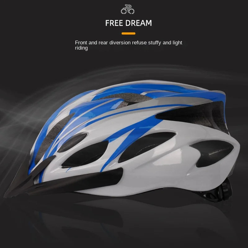 Nuevo casco de ciclismo con forro cómodo, ligero, hueco, para hombres y mujeres, seguridad de conducción ajustable, protección para la cabeza, bicicleta, casco MTB
