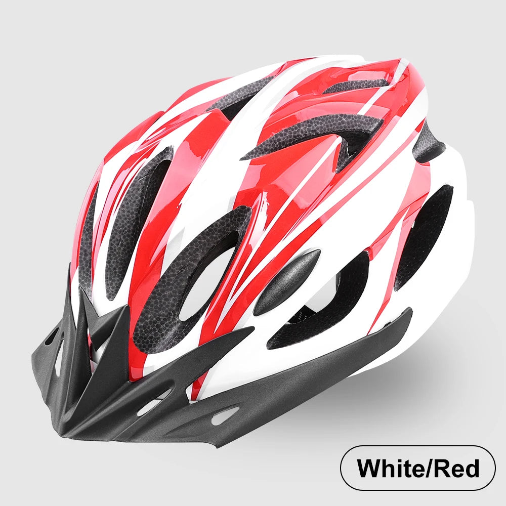 Casco de bicicleta para hombre y mujer, cascos de seguridad ajustables para ciclismo, ala extraíble transpirable para bicicleta de montaña y carretera, casco con capa amortiguadora EPS