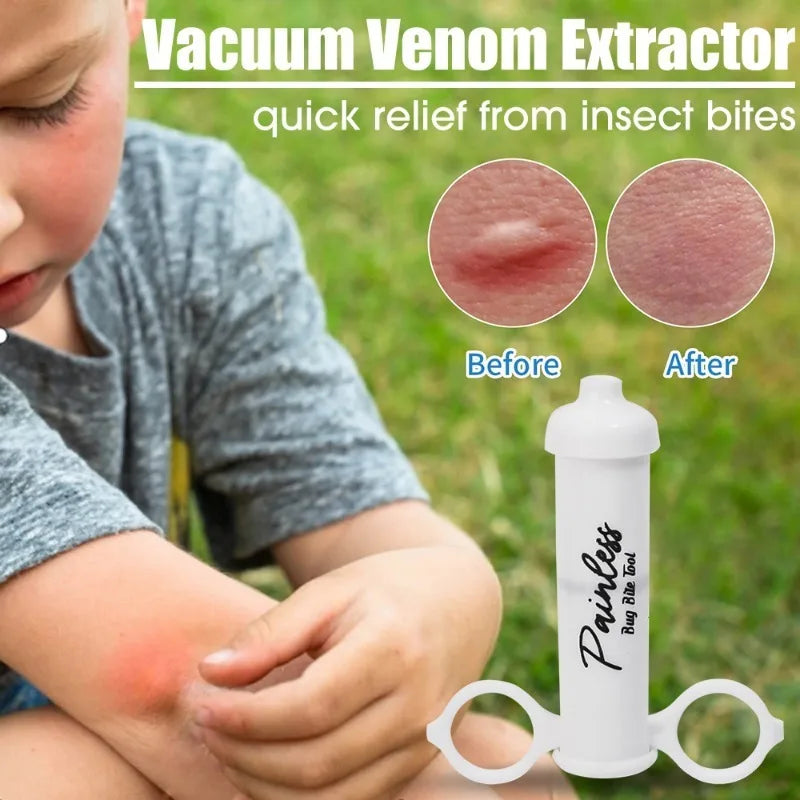 Extractor de veneno para acampar, herramienta de rescate de emergencia con succión al vacío, accesorios para senderismo al aire libre, abejas de aventura salvaje, recuperación de mordeduras de insectos