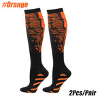 1 par de calcetines deportivos de compresión para mujeres y hombres, calcetines de soporte para pantorrilla para correr, enfermeras, vuelo, embarazo, circulación atlética