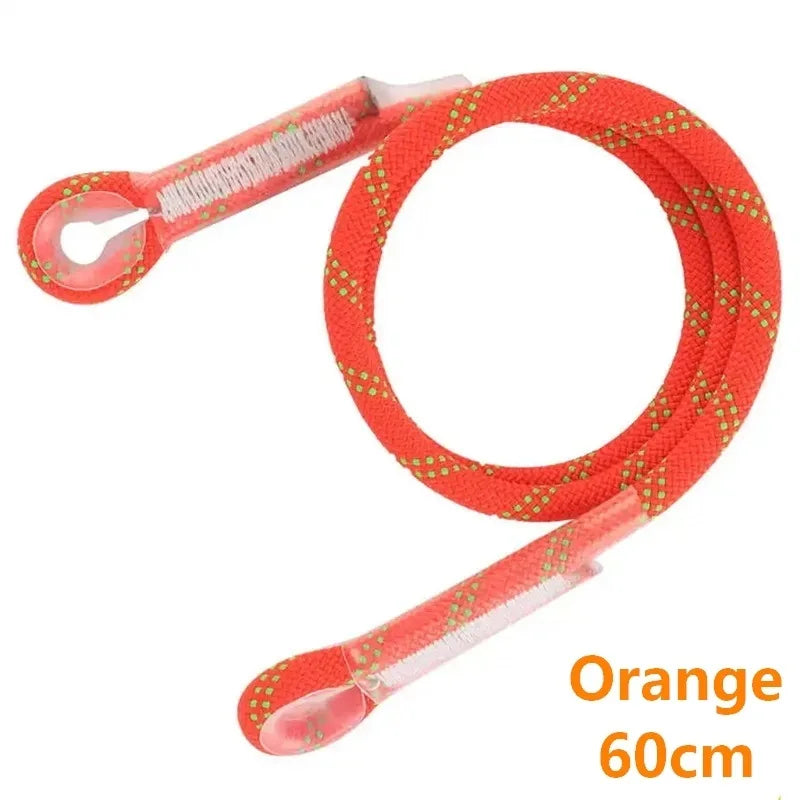 Cuerda para escalada en roca al aire libre, cuerda estática de 10,5mm, 20kN, protector de ojo a ojo, cordón precocido, eslinga, equipo de montañismo