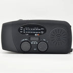 Radio de emergencia para acampar al aire libre, manivela Solar, Dinamo, Radio FM/AM/NOAA, cargador de teléfono de 2000Mah, Banco de energía, linterna SOS