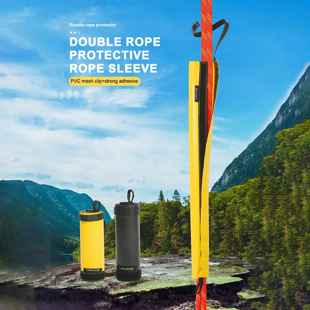 Ccubierta protectora de cuerda de escalada Protector de cuerda de escalada en roca de PVC ligero equipo de rappel antidesgaste