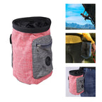Bolsa de magnesia de escalada al aire libre, kit de entrenamiento de mascotas, bolsa de cintura de espeleología, paquete de tiza, bolsa de polvo de magnesio de poliéster impermeable