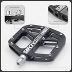 Pedales de bicicleta Pedal de bicicleta de montaña Pedal plano de plataforma de bicicleta ligera de 9/16 pulgadas para BMX MTB bicicleta de carretera para adultos