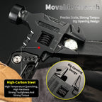 Llave multifuncional, martillo, cuchillo, alicates, herramienta de supervivencia para acampar al aire libre, herramienta de ahorro de trabajo, cuchillo multiherramienta de acero inoxidable