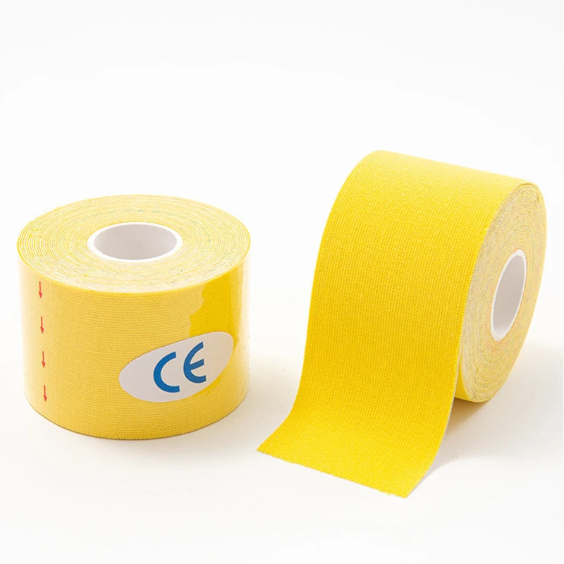 Cinta deportiva de kinesiología muscular, parche elástico para aliviar el dolor de rodilla, pegatinas de recuperación atlética, vendajes de Fitness, 5-10 cm